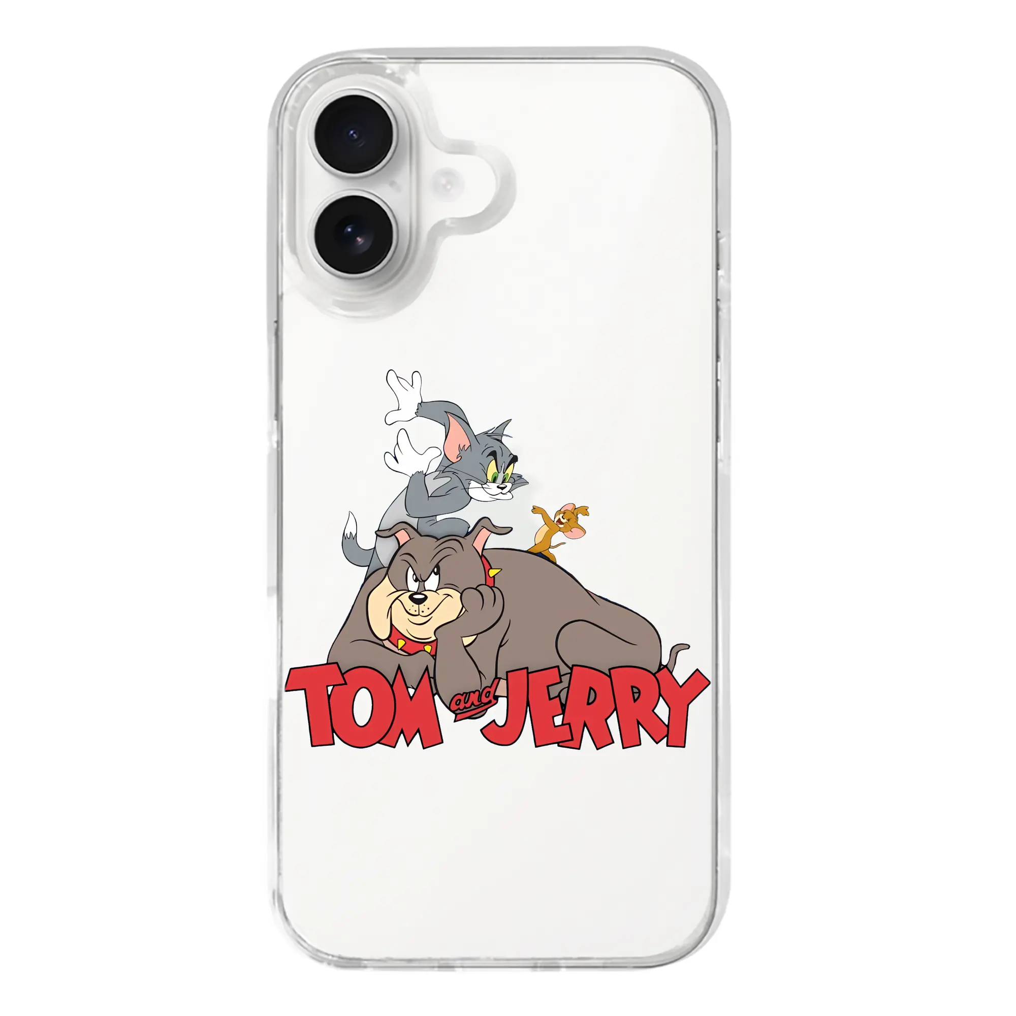 トムとジェリー グッズ スパイク - iPhone 17シリーズ 透明スマホケース – 薄型・耐衝撃・精密フィット保護カバー